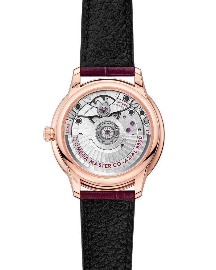 Omega De Ville Prestige 34 mm, złoto Sedna™ na skórzanym pasku 434.58.34.20.55.001 - obrazek 2