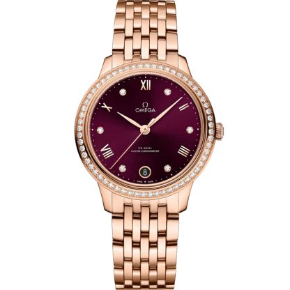 Omega De Ville Prestige 34 mm, złoto Sedna™ na złocie Sedna™ 434.55.34.20.61.001