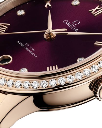 Omega De Ville Prestige 34 mm, złoto Sedna™ na złocie Sedna™ 434.55.34.20.61.001 - obrazek 3