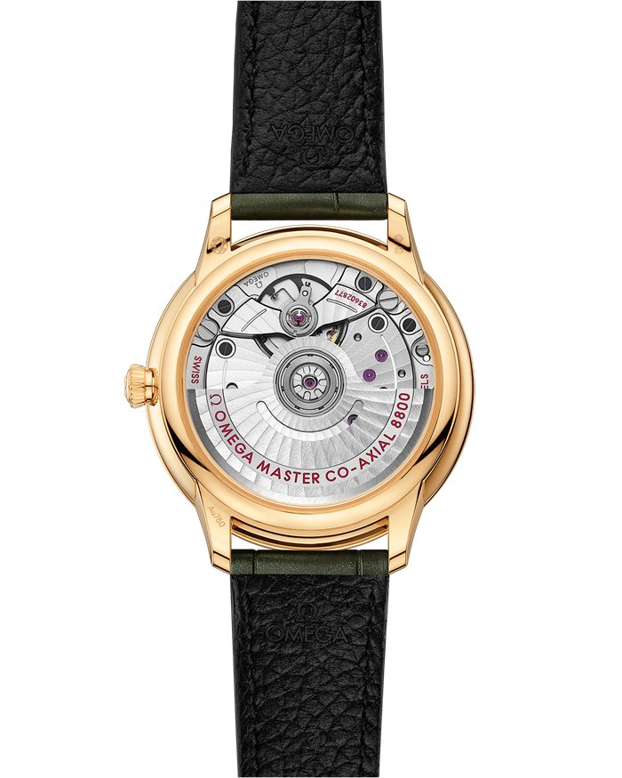 Omega De Ville Prestige 34 mm, żółte złoto na skórzanym pasku 434.58.34.20.55.002 - obrazek 2