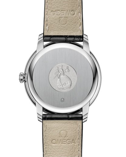 Omega De Ville Prestige 39,5 mm, stalowy na skórzanym pasku 424.13.40.20.01.002 - obrazek 2