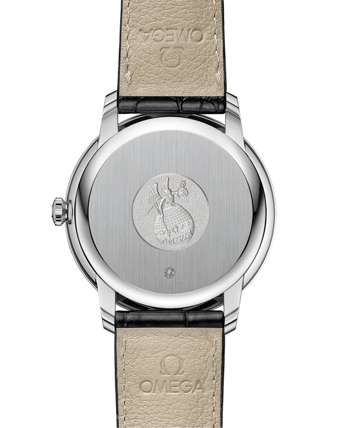 Omega De Ville Prestige 39,5 mm, stalowy na skórzanym pasku 424.13.40.20.01.002 - obrazek 2