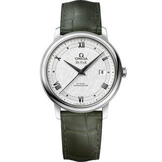 Omega De Ville Prestige 39,5 mm, stalowy na skórzanym pasku 424.13.40.20.02.006