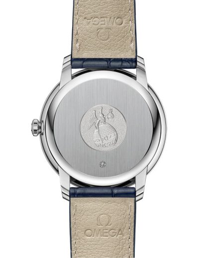 Omega De Ville Prestige 39,5 mm, stalowy na skórzanym pasku 424.13.40.20.03.004 - obrazek 2