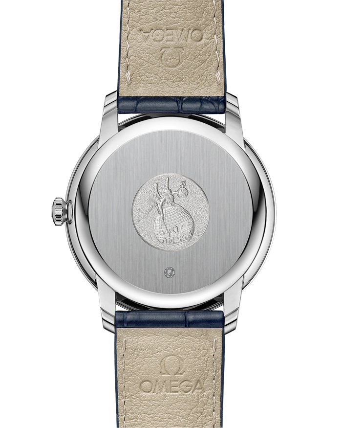 Omega De Ville Prestige 39,5 mm, stalowy na skórzanym pasku 424.13.40.20.03.004 - obrazek 2