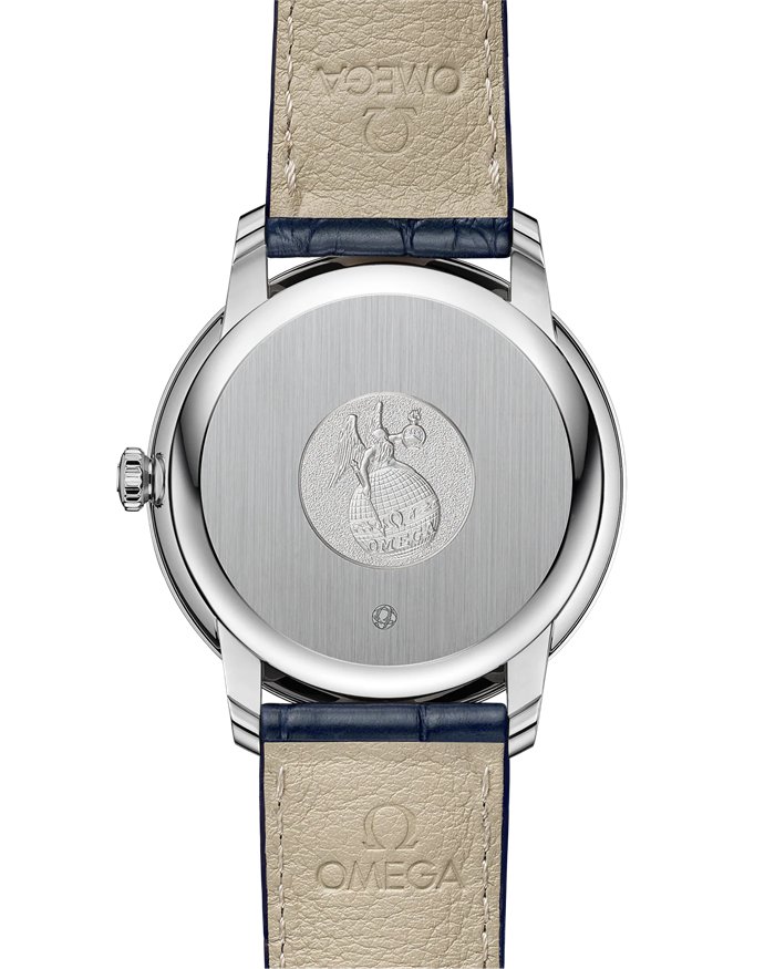 Omega De Ville Prestige 39,5 mm, stalowy na skórzanym pasku 424.13.40.20.06.002 - obrazek 2