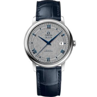 Omega De Ville Prestige 39,5 mm, stalowy na skórzanym pasku 424.13.40.20.06.002
