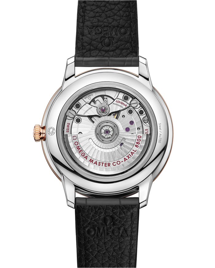 Omega De Ville Prestige 40 mm, stal - złoto Sedna™ na skórzanym pasku 434.23.40.20.06.001 - obrazek 2