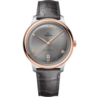Omega De Ville Prestige 40 mm, stal - złoto Sedna™ na skórzanym pasku 434.23.40.20.06.001