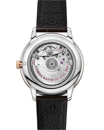 Omega De Ville Prestige 40 mm, stal - złoto Sedna™ na skórzanym pasku 434.23.40.20.59.001 - obrazek 2