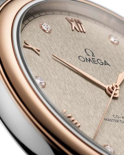 Omega De Ville Prestige 40 mm, stal - złoto Sedna™ na skórzanym pasku 434.23.40.20.59.001 - obrazek 3