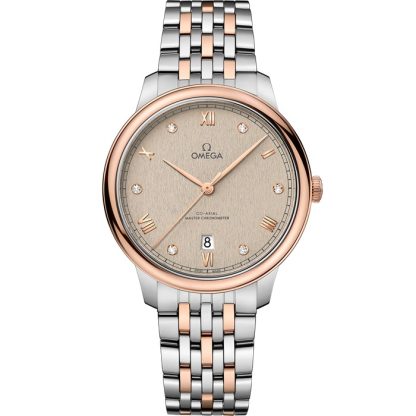 Omega De Ville Prestige 40 mm, stal - złoto Sedna™ na stali - złoto Sedna™ 434.20.40.20.59.001