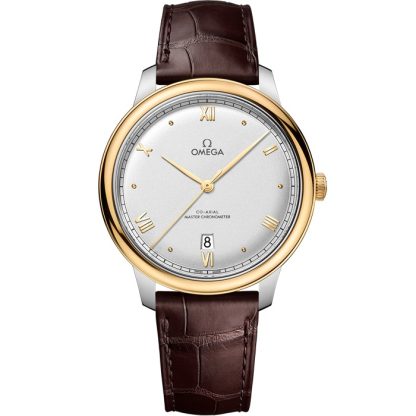 Omega De Ville Prestige 40 mm, stal - żółte złoto na skórzanym pasku 434.23.40.20.02.002
