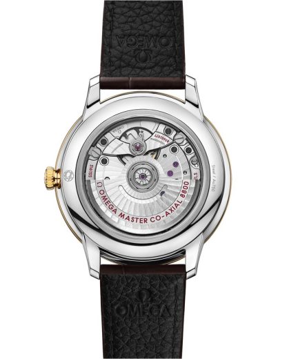 Omega De Ville Prestige 40 mm, stal - żółte złoto na skórzanym pasku 434.23.40.20.08.001 - obrazek 2