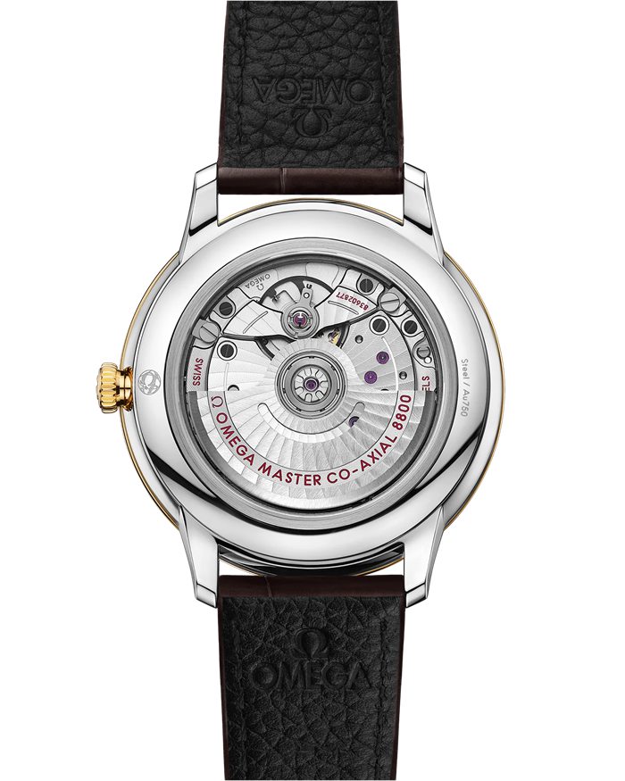 Omega De Ville Prestige 40 mm, stal - żółte złoto na skórzanym pasku 434.23.40.20.08.001 - obrazek 2