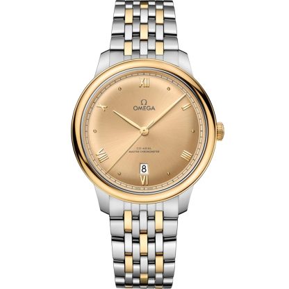 Omega De Ville Prestige 40 mm, stal - żółte złoto na żółtym złocie 434.20.40.20.08.001