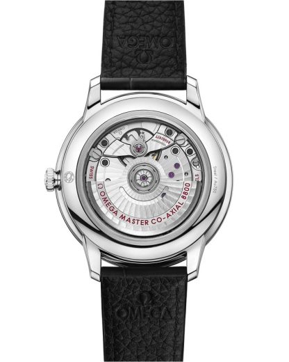 Omega De Ville Prestige 40 mm, stalowy na skórzanym pasku 434.13.40.20.01.001 - obrazek 2