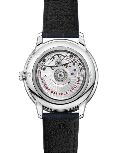 Omega De Ville Prestige 40 mm, stalowy na skórzanym pasku 434.13.40.20.03.001 - obrazek 2