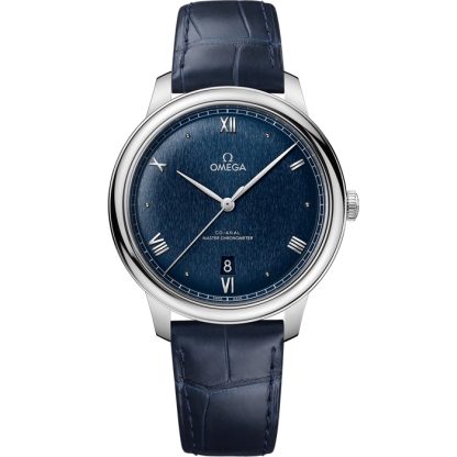 Omega De Ville Prestige 40 mm, stalowy na skórzanym pasku 434.13.40.20.03.001