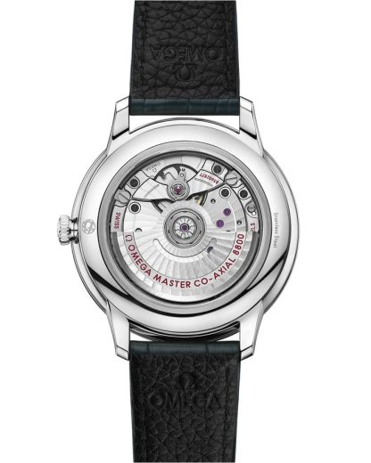 Omega De Ville Prestige 40 mm, stalowy na skórzanym pasku 434.13.40.20.10.001 - obrazek 2
