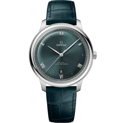 Omega De Ville Prestige 40 mm, stalowy na skórzanym pasku 434.13.40.20.10.001