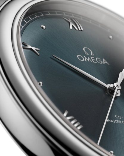 Omega De Ville Prestige 40 mm, stalowy na skórzanym pasku 434.13.40.20.10.001 - obrazek 3