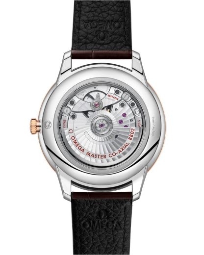 Omega De Ville Prestige 41 mm, stal - złoto Sedna™ na skórzanym pasku 434.23.41.20.02.001 - obrazek 2