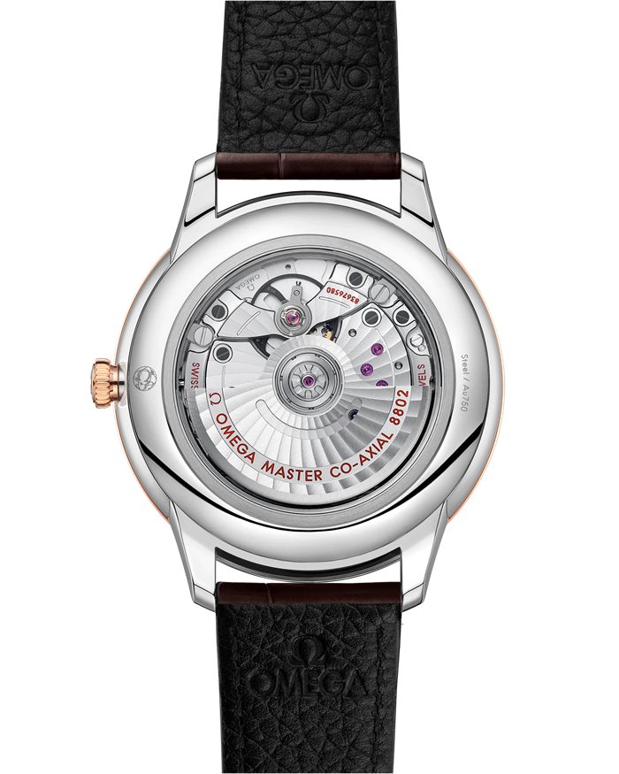 Omega De Ville Prestige 41 mm, stal - złoto Sedna™ na skórzanym pasku 434.23.41.20.02.001 - obrazek 2