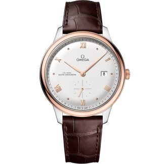 Omega De Ville Prestige 41 mm, stal - złoto Sedna™ na skórzanym pasku 434.23.41.20.02.001