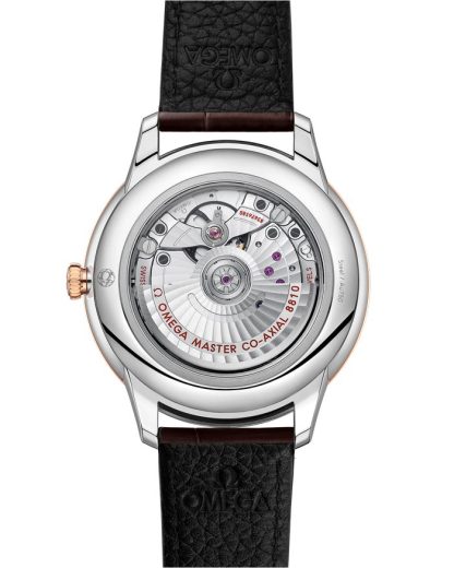 Omega De Ville Prestige 41 mm, stal - złoto Sedna™ na skórzanym pasku 434.23.41.21.09.001 - obrazek 2