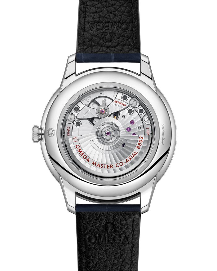 Omega De Ville Prestige 41 mm, stalowy na skórzanym pasku 434.13.41.20.03.001 - obrazek 2