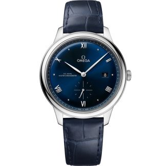 Omega De Ville Prestige 41 mm, stalowy na skórzanym pasku 434.13.41.20.03.001