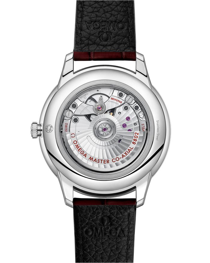 Omega De Ville Prestige 41 mm, stalowy na skórzanym pasku 434.13.41.20.11.001 - obrazek 2