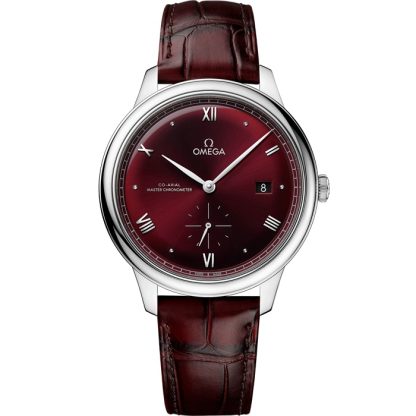 Omega De Ville Prestige 41 mm, stalowy na skórzanym pasku 434.13.41.20.11.001