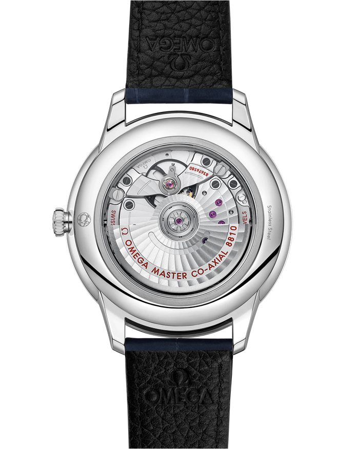 Omega De Ville Prestige 41 mm, stalowy na skórzanym pasku 434.13.41.21.03.001 - obrazek 2