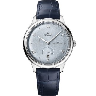 Omega De Ville Prestige 41 mm, stalowy na skórzanym pasku 434.13.41.21.03.001