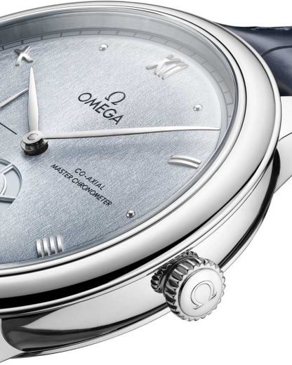 Omega De Ville Prestige 41 mm, stalowy na skórzanym pasku 434.13.41.21.03.001 - obrazek 3
