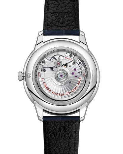 Omega De Ville Prestige 41 mm, stalowy na skórzanym pasku 434.13.41.21.03.002 - obrazek 2