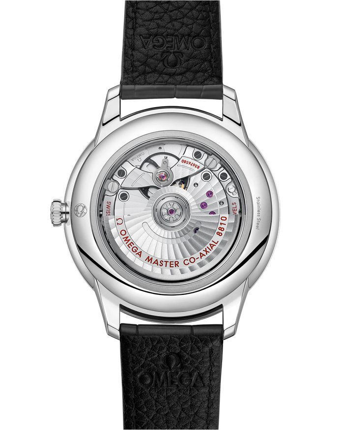 Omega De Ville Prestige 41 mm, stalowy na skórzanym pasku 434.13.41.21.06.001 - obrazek 2