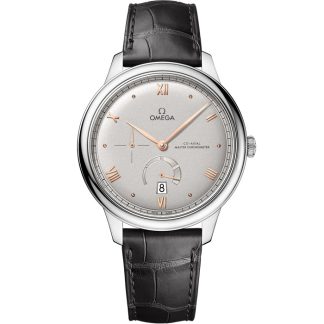 Omega De Ville Prestige 41 mm, stalowy na skórzanym pasku 434.13.41.21.06.001