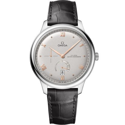 Omega De Ville Prestige 41 mm, stalowy na skórzanym pasku 434.13.41.21.06.001
