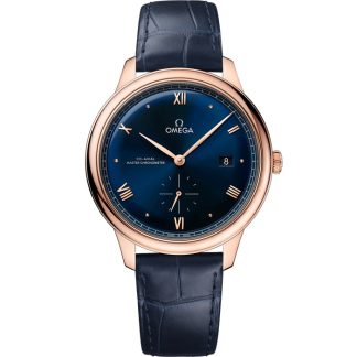 Omega De Ville Prestige 41 mm, złoto Sedna™ na skórzanym pasku 434.53.41.20.03.001