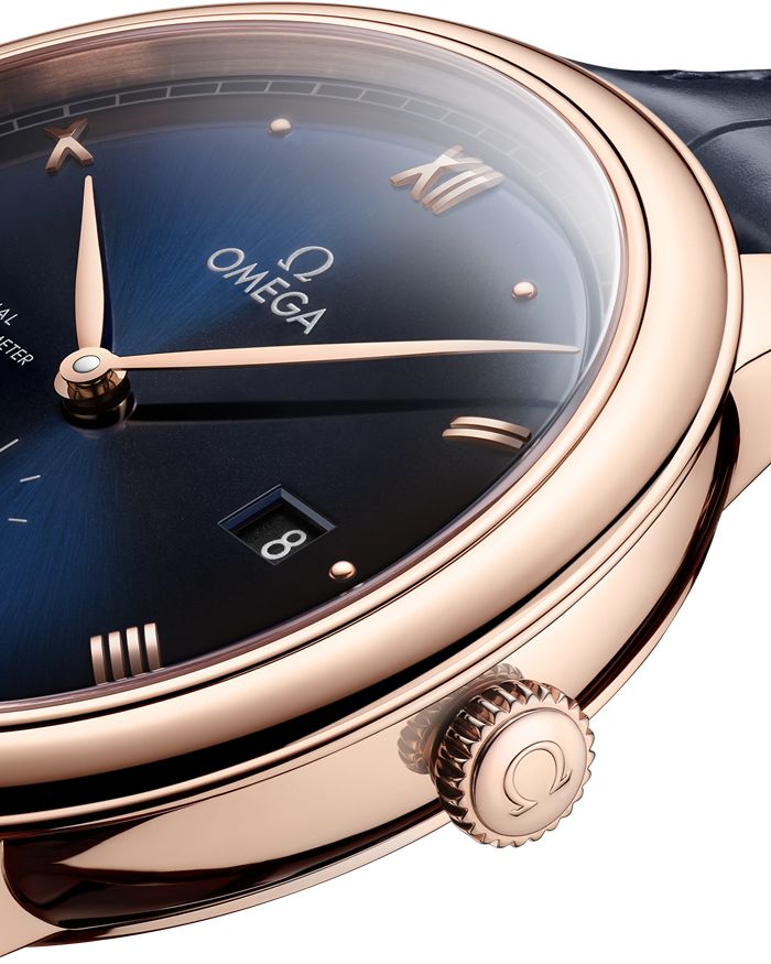 Omega De Ville Prestige 41 mm, złoto Sedna™ na skórzanym pasku 434.53.41.20.03.001 - obrazek 3