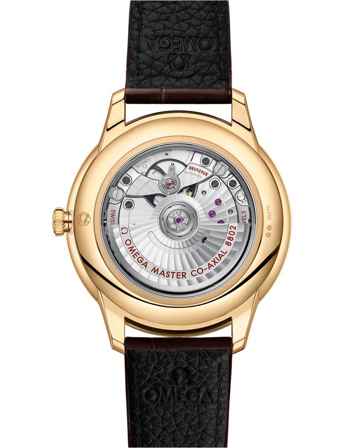 Omega De Ville Prestige 41 mm, żółte złoto na skórzanym pasku 434.53.41.20.02.001 - obrazek 2