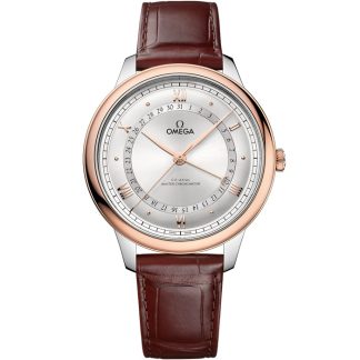 Omega De Ville Prestige 42 mm, stal - złoto Sedna™ na aligatorze 434.23.42.22.02.001
