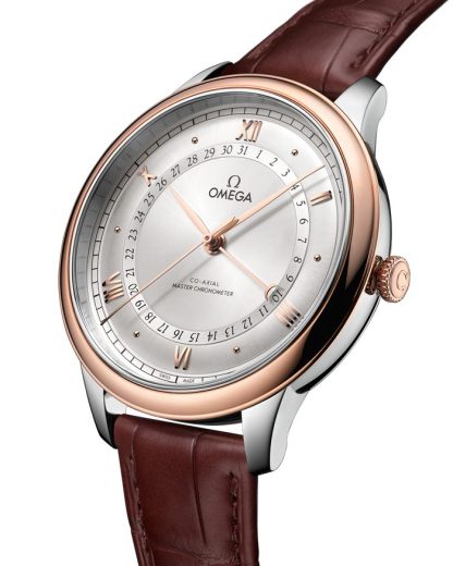 Omega De Ville Prestige 42 mm, stal - złoto Sedna™ na aligatorze 434.23.42.22.02.001 - obrazek 3
