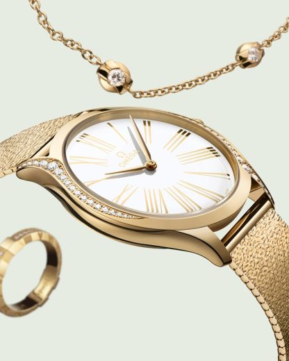 Omega De Ville Trésor 36 mm, złoto Moonshine™ na złocie Moonshine™ 428.55.36.60.04.001 - obrazek 3