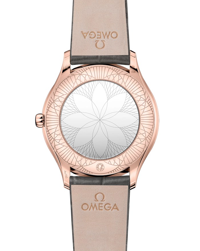 Omega De Ville Trésor 36 mm, złoto Sedna™ na skórzanym pasku 428.58.36.60.02.001 - obrazek 2