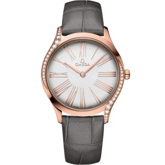 Omega De Ville Trésor 36 mm, złoto Sedna™ na skórzanym pasku 428.58.36.60.02.001