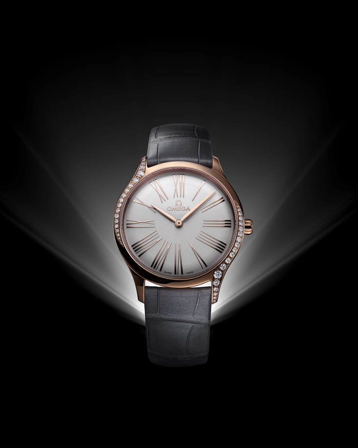Omega De Ville Trésor 36 mm, złoto Sedna™ na skórzanym pasku 428.58.36.60.02.001 - obrazek 3